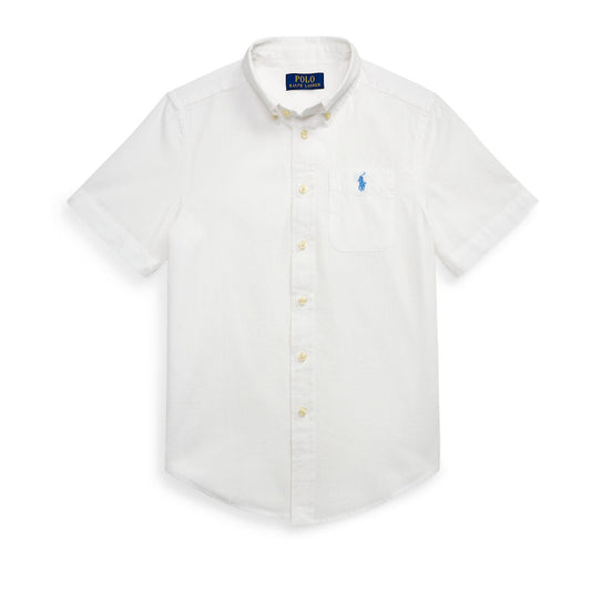 Ralph Lauren Boys Short Sleeve Seersucker Shirt
