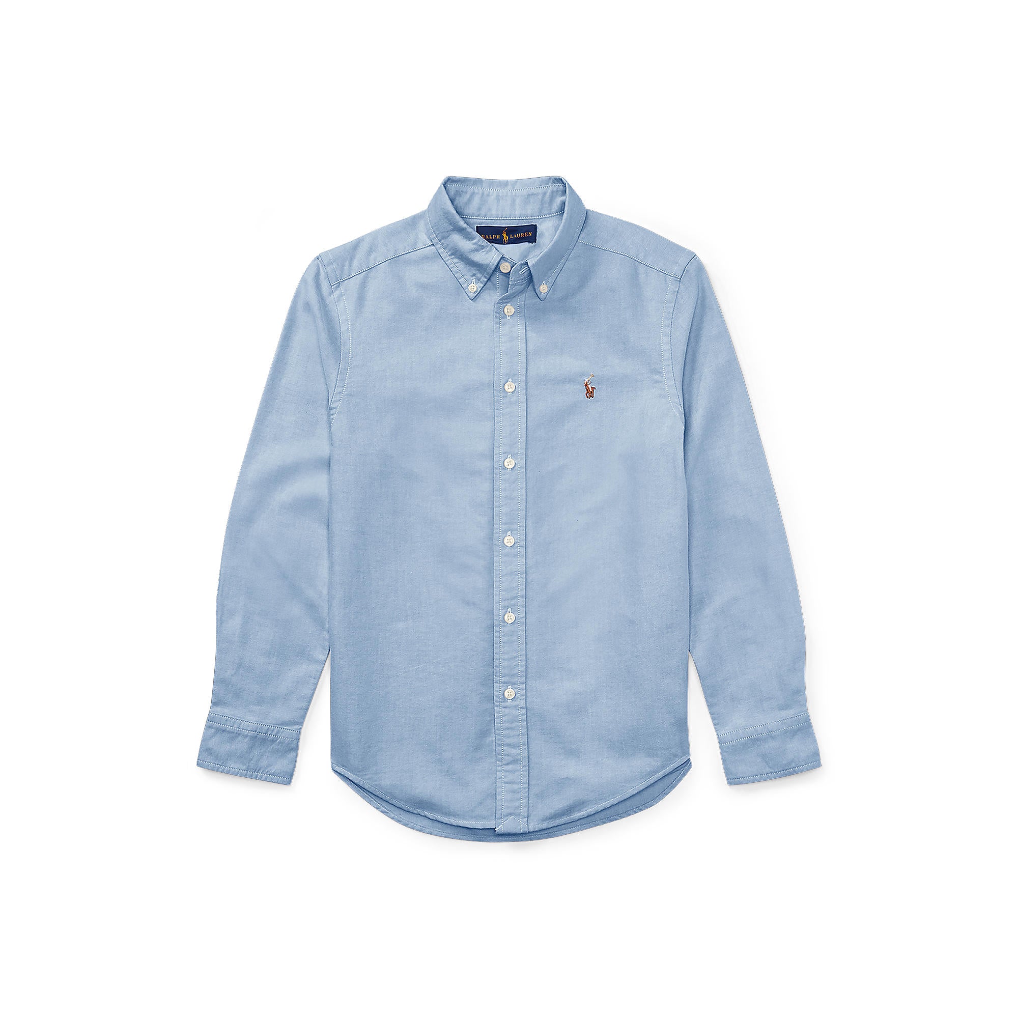 Polo Ralph Lauren Boys Long Sleeve Blue Oxford Shirt
