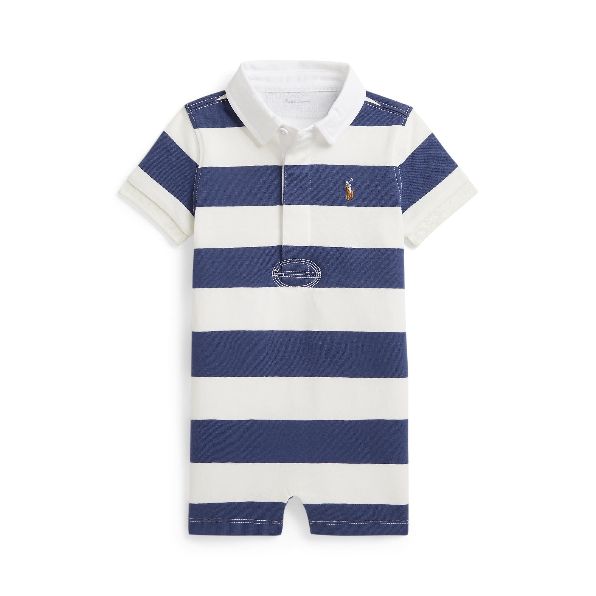 Polo Ralph Lauren Baby Boys Striped Cotton Romper