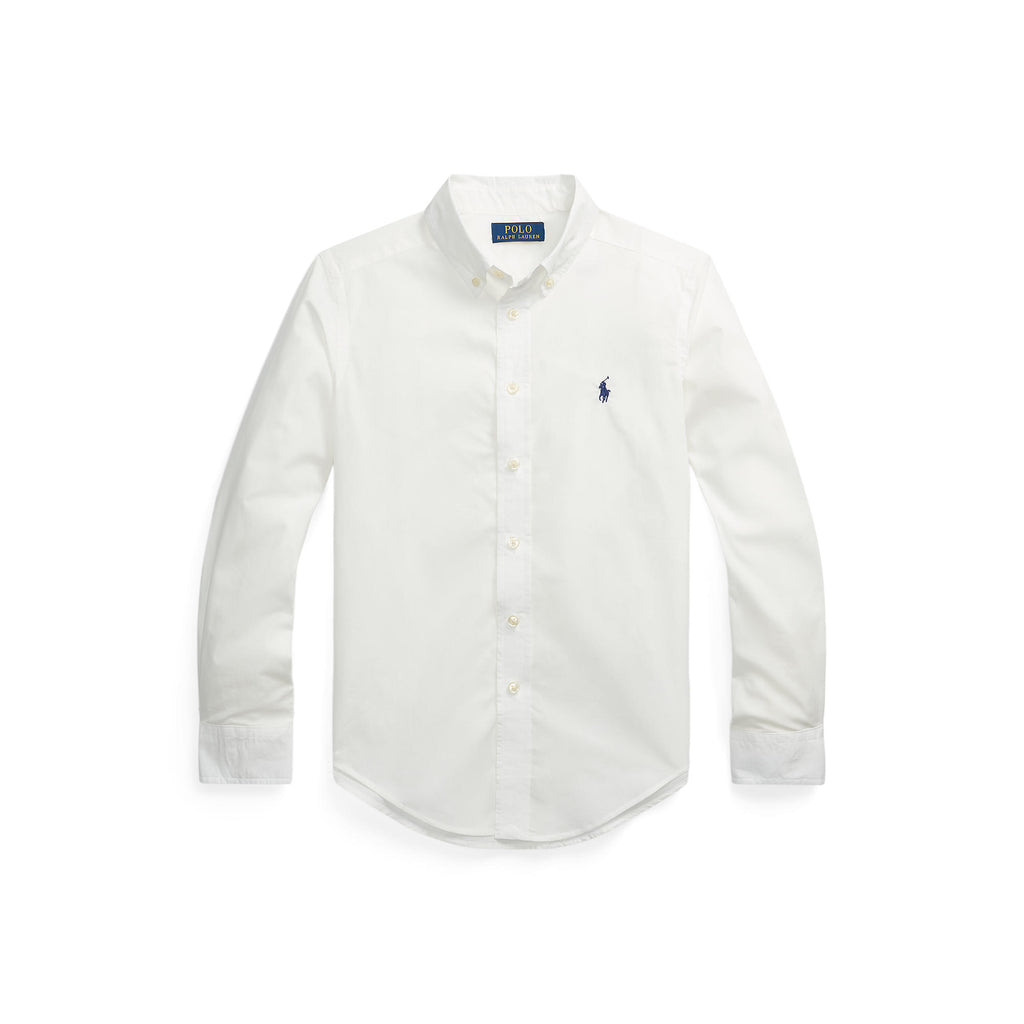 Polo Ralph Lauren Boys White Long Sleeve Poplin Shirt