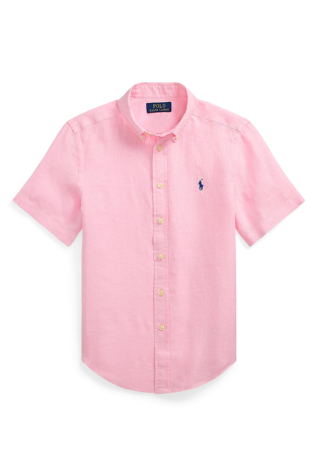 Polo Ralph Lauren Boys Linen Short Sleeve Button-Down Shirt_ 323971498003