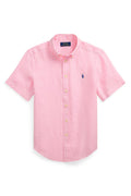 Polo Ralph Lauren Boys Linen Short Sleeve Button-Down Shirt_ 323971498003