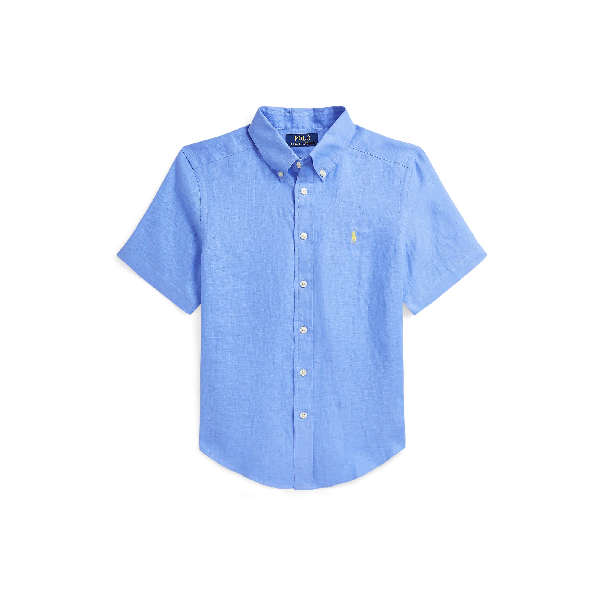 Polo Ralph Lauren Boys Linen Short Sleeve Button-Down Shirt