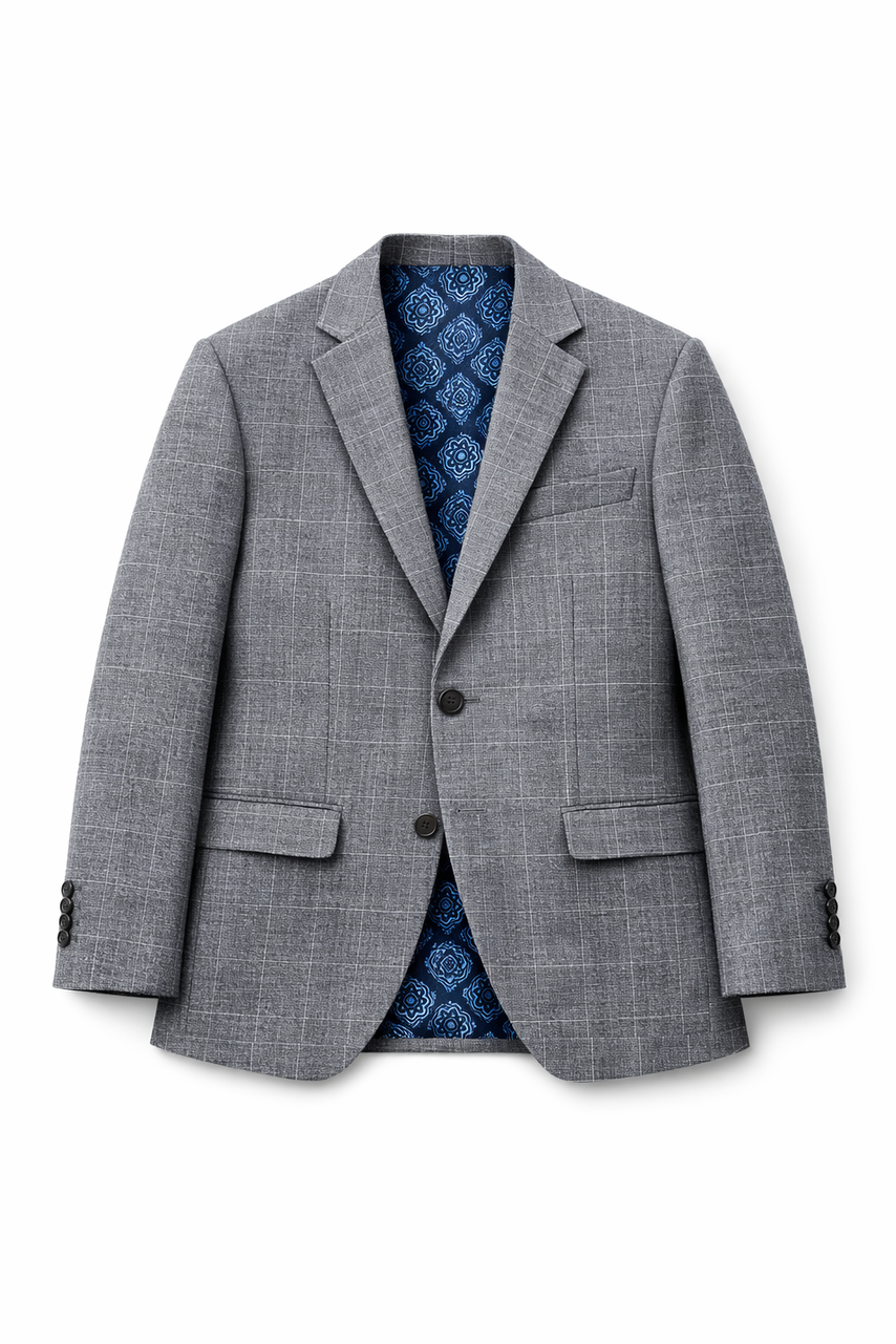 Nice Threads Boys Slim Fit Grey Sports Jacket_ Y1SJ623-J