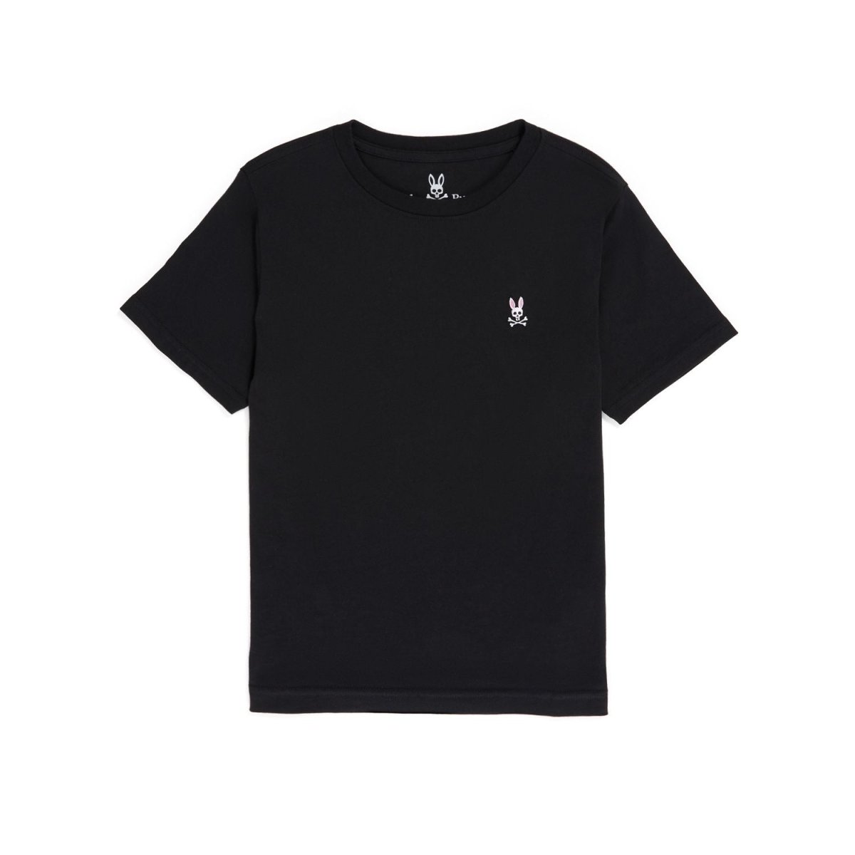 Psycho Bunny Kids Black Classic Crew Neck T-Shirt_ B0U014CRPC - 001 - NorthBoys