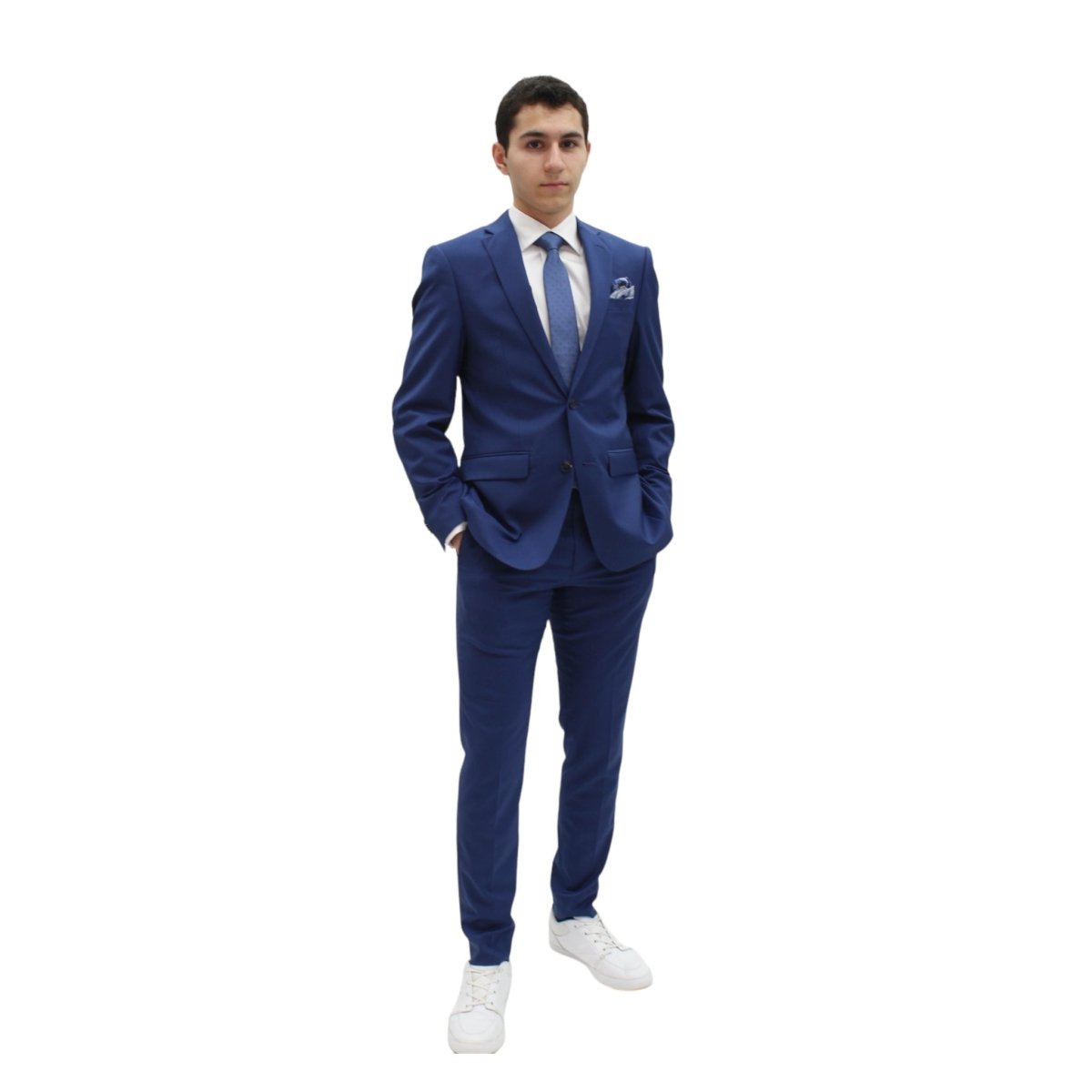 SJ Mens Extreme Slim Fit Mid Blue Suit_ Y0022 - NorthBoys