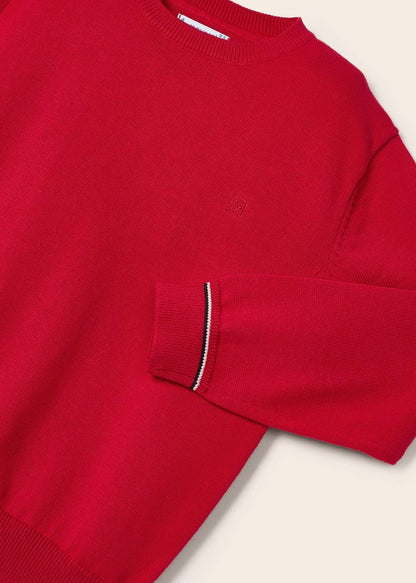 Mayoral Mini Basic Cotton Red Sweater_311-26