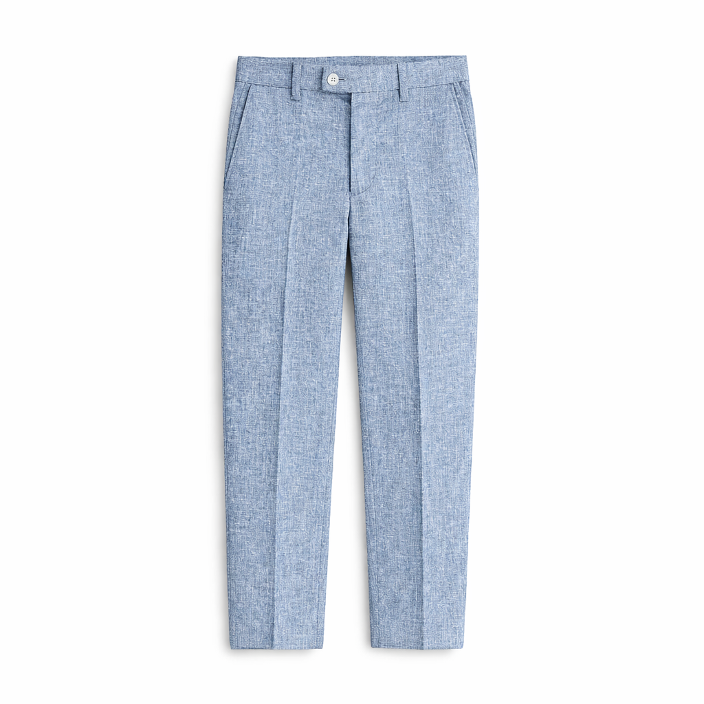 Tallia Boys Light Blue Linen Suit