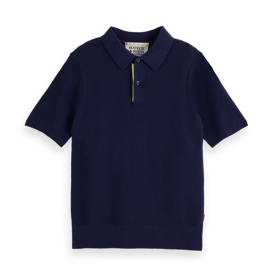 Scotch & Soda Boys Structured Knitted Polo_ 179508