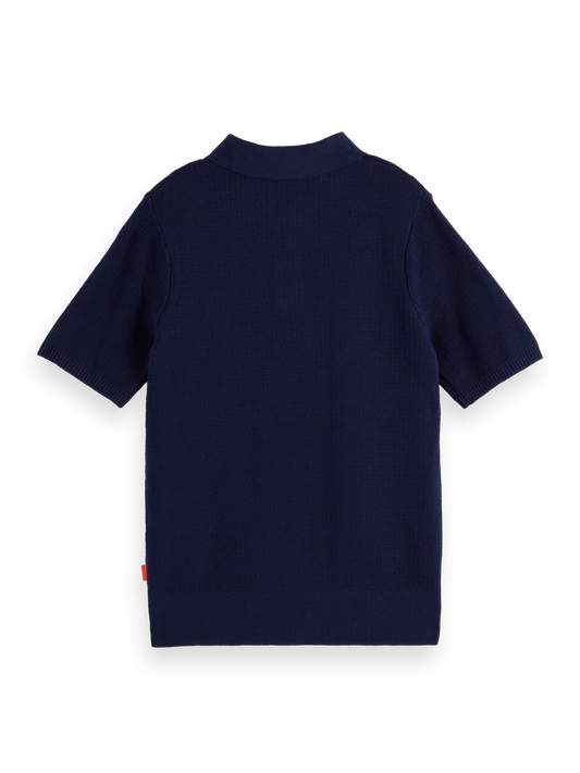 Scotch & Soda Boys Structured Knitted Polo_ 179508