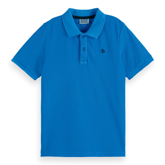 Scotch & Soda Boys Garment-Dyed Pique Polo_ 179509