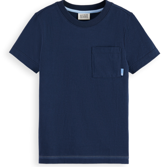 Scotch & Soda Boys Regular Fit Classic Pocket T-Shirt_ 180475