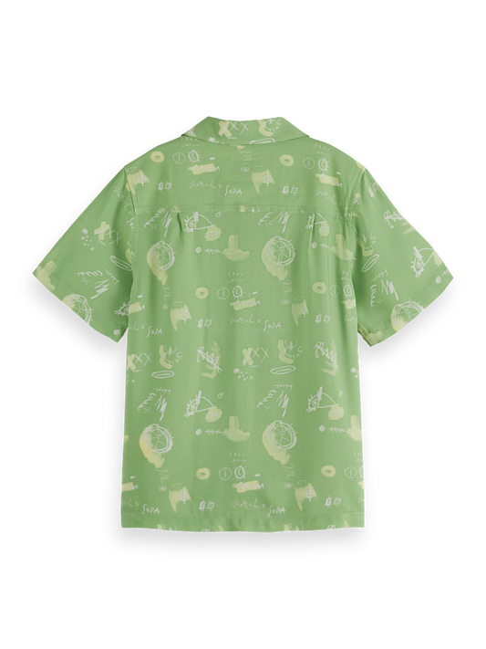 Scotch & Soda Boys Printed Short Sleeve Shirt_ 179466