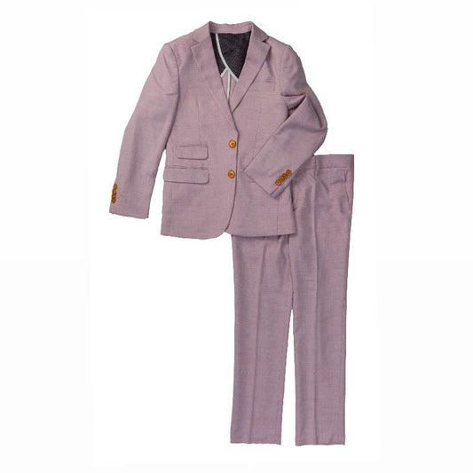 Isaac Mizrahi Boys Slim Fit Textured Suit_ ST2660-ORCHID