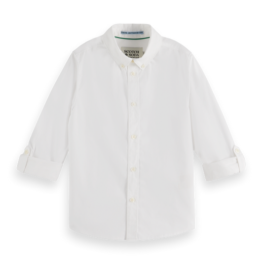 Scotch & Soda Boys Dobby Long Sleeve Shirt_ 179462