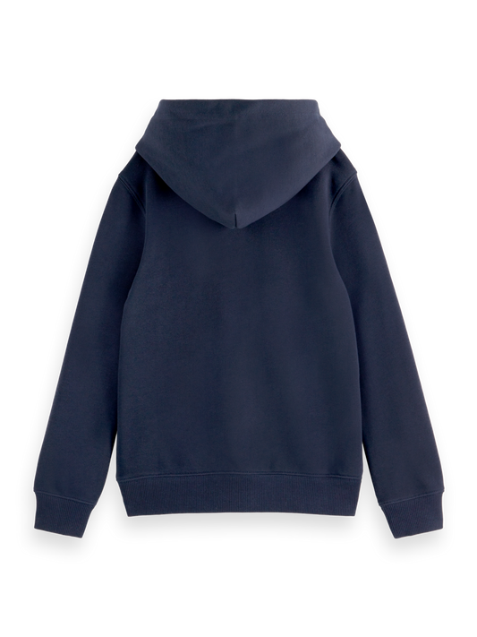 Scotch & Soda Boys Regular Fit Logo Badge Hoodie_ 179471
