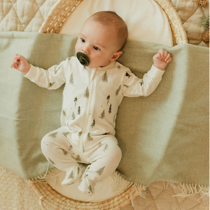 Petit Lem Baby Conifer Print Sleeper _Off White 22FRG24017-101