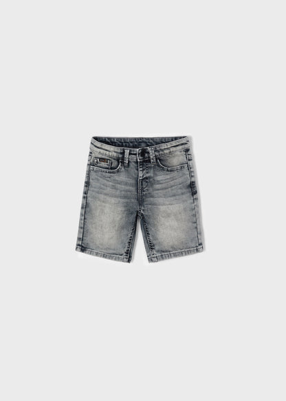 Mayoral Mini Soft Denim Shorts_ Light Grey 3261-29