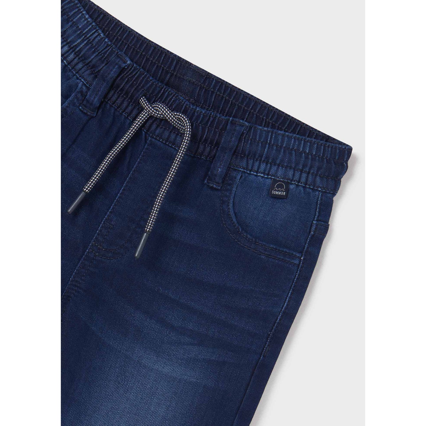 Nukutavake Bermuda Soft Denim Shorts _Medium Blue 6213-65