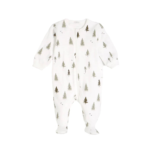 Petit Lem Baby Conifer Print Sleeper _Off White 22FRG24017-101