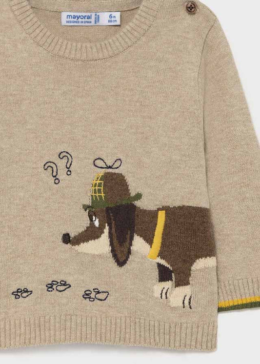 Mayoral Baby " Dog " Sweater 2374-72