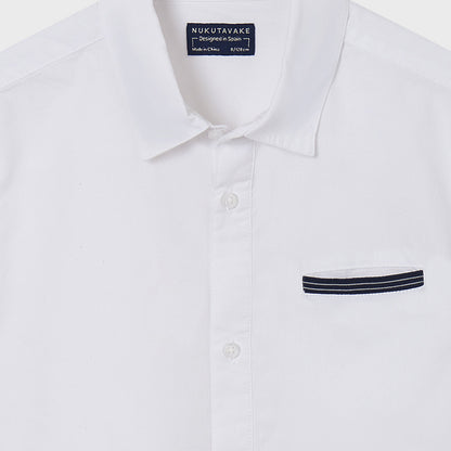 Nukutavake Boys Short Sleeve White Dress Shirt