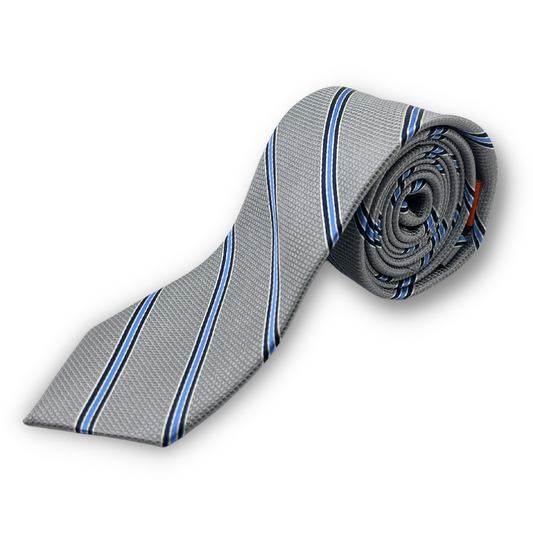 Tallia Boys Tie_Grey/Blue FZ0001