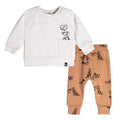 Deux Par Deux Baby Organic Cotton Top & Pant Set _Cream E20C11 - 193 - NorthBoys