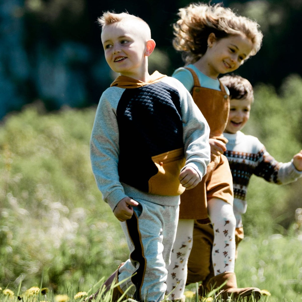 Deux Par Deux Fleece Sweatpants w/Quilt Insert _Grey E20U21 - 195 - NorthBoys