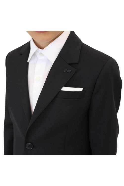 Emporio Armani Boys Classic Slim Fit Wool Suit-NorthBoys