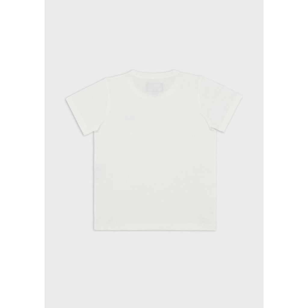 Emporio Armani Boys White Short Sleeve T-Shirt - NorthBoys