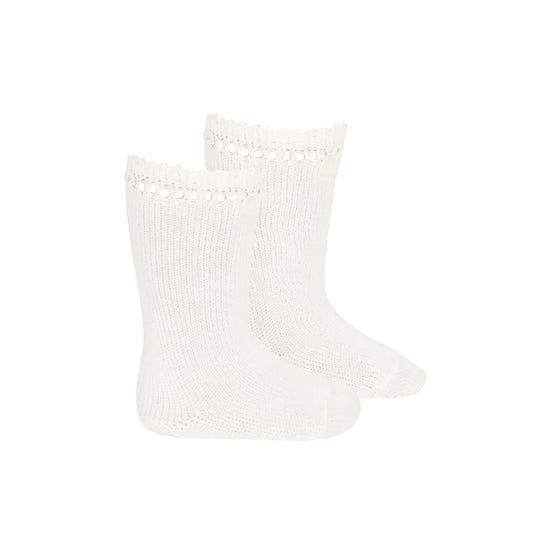 Abel & Lula Baby Socks_White 5426-1