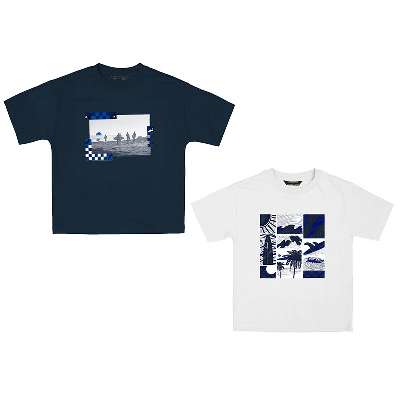 Nukutavake T-Shirt 2 Piece Set _Navy/White 6083-51