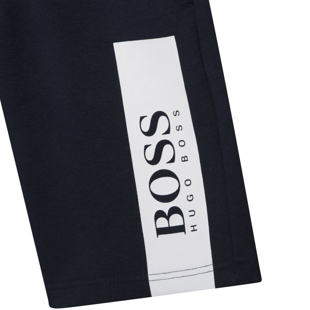 Hugo Boss Boys Bermuda Sweat Shorts_ Navy J24744 - 849 - NorthBoys