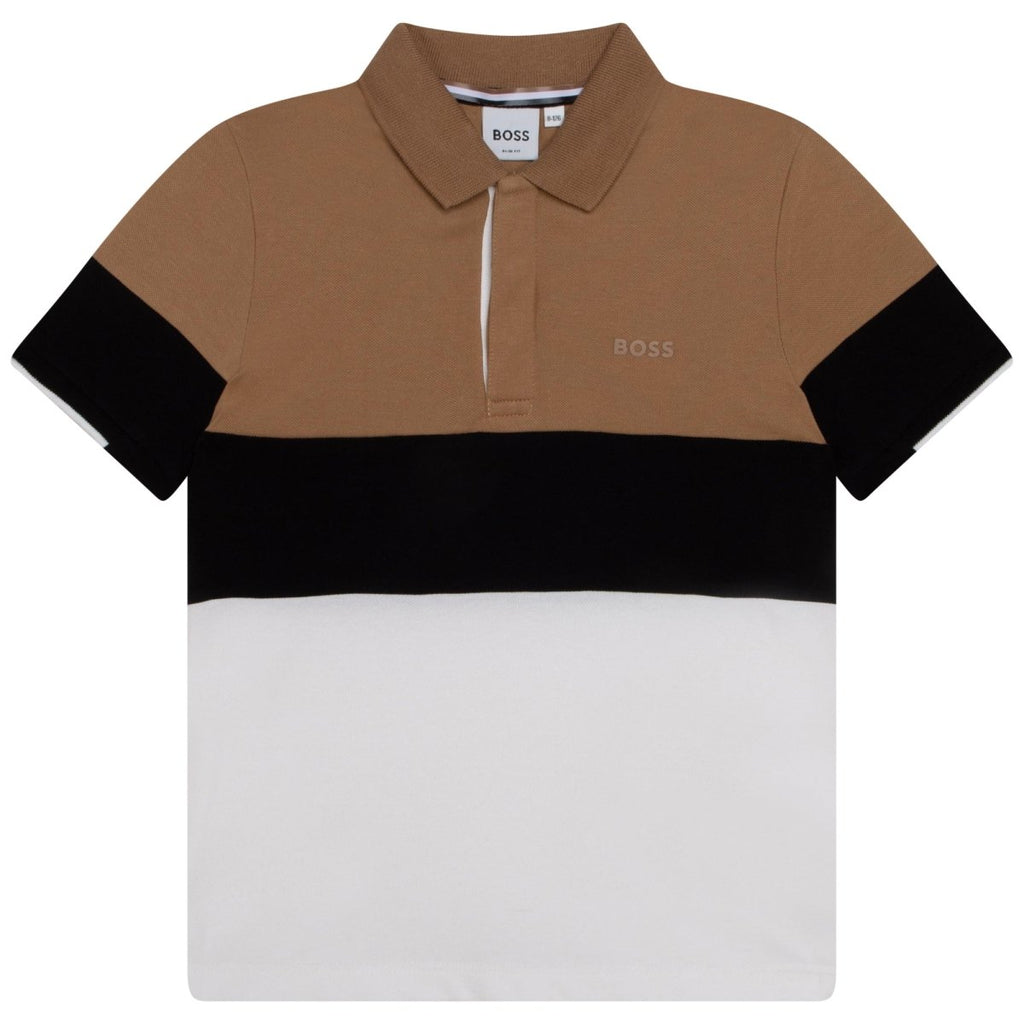 Hugo Boss Boys Color Blocked Polo _Black J25M31 - 269 - NorthBoys
