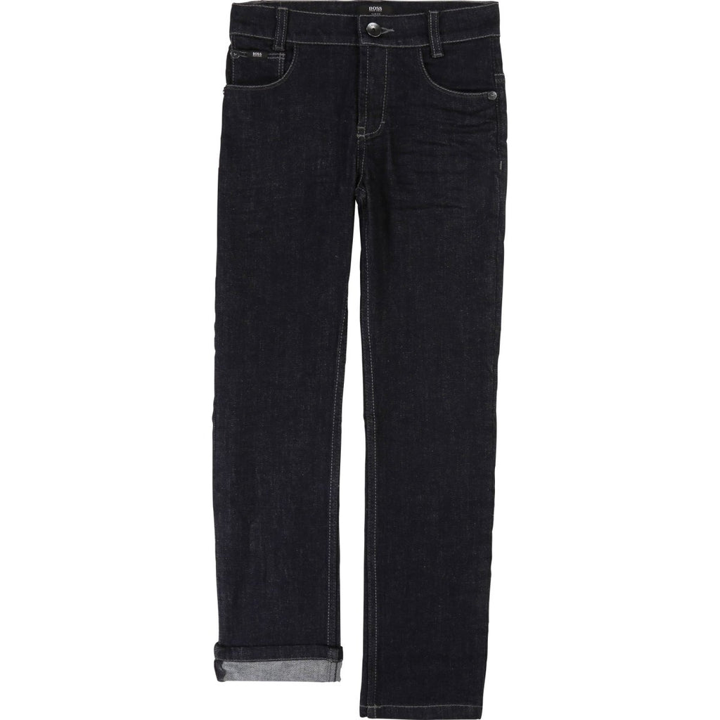 Hugo Boss Boys Dark Blue Denim Jeans - NorthBoys