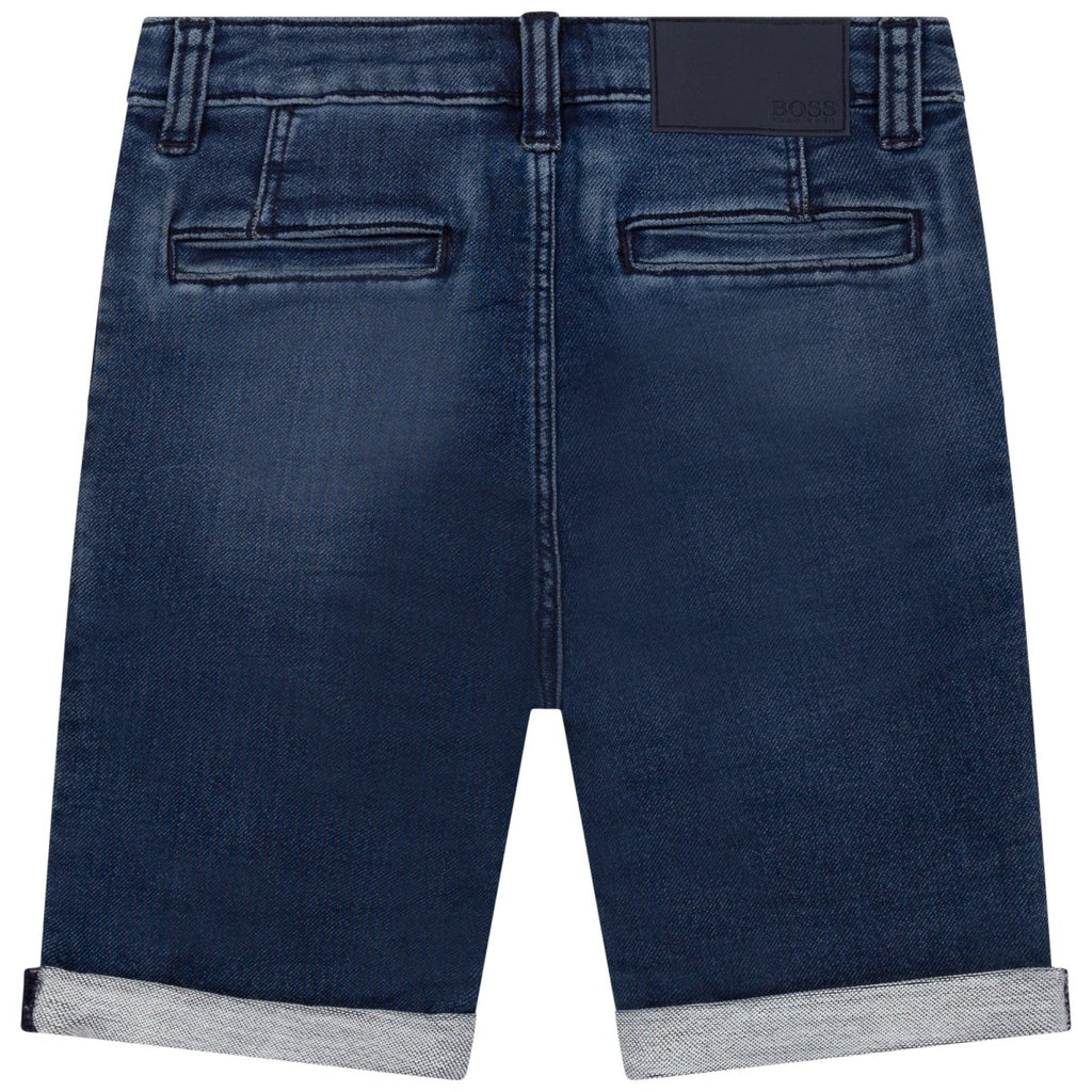 Hugo Boss Boys Denim Bermuda Shorts_ Stone J24743 - Z07 - NorthBoys