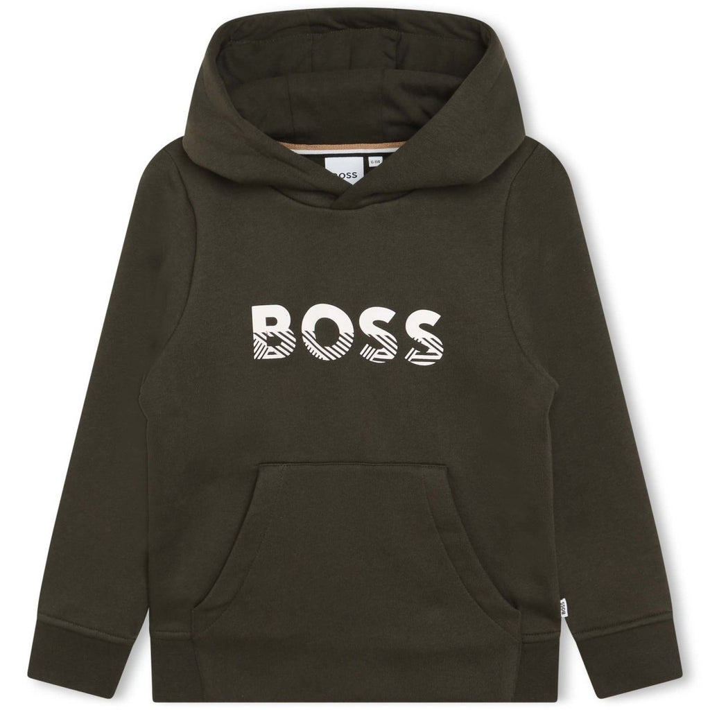 Hugo Boss Boys Hoodie w/Front Pocket _Forest Green J25M52 - 665 - NorthBoys