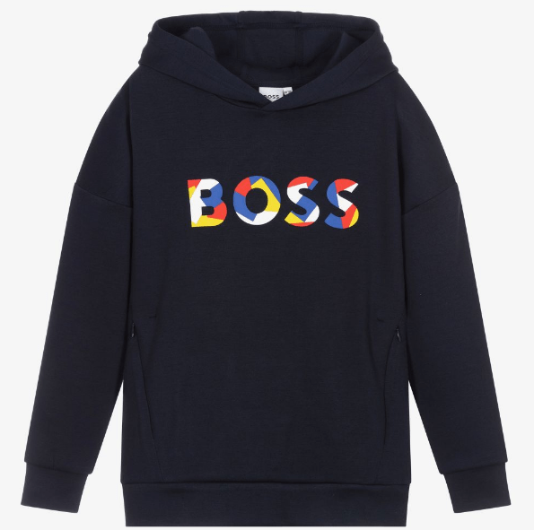 Hugo Boss Boys Hoodie w/Logo_ Navy J25N84 - 849 - NorthBoys