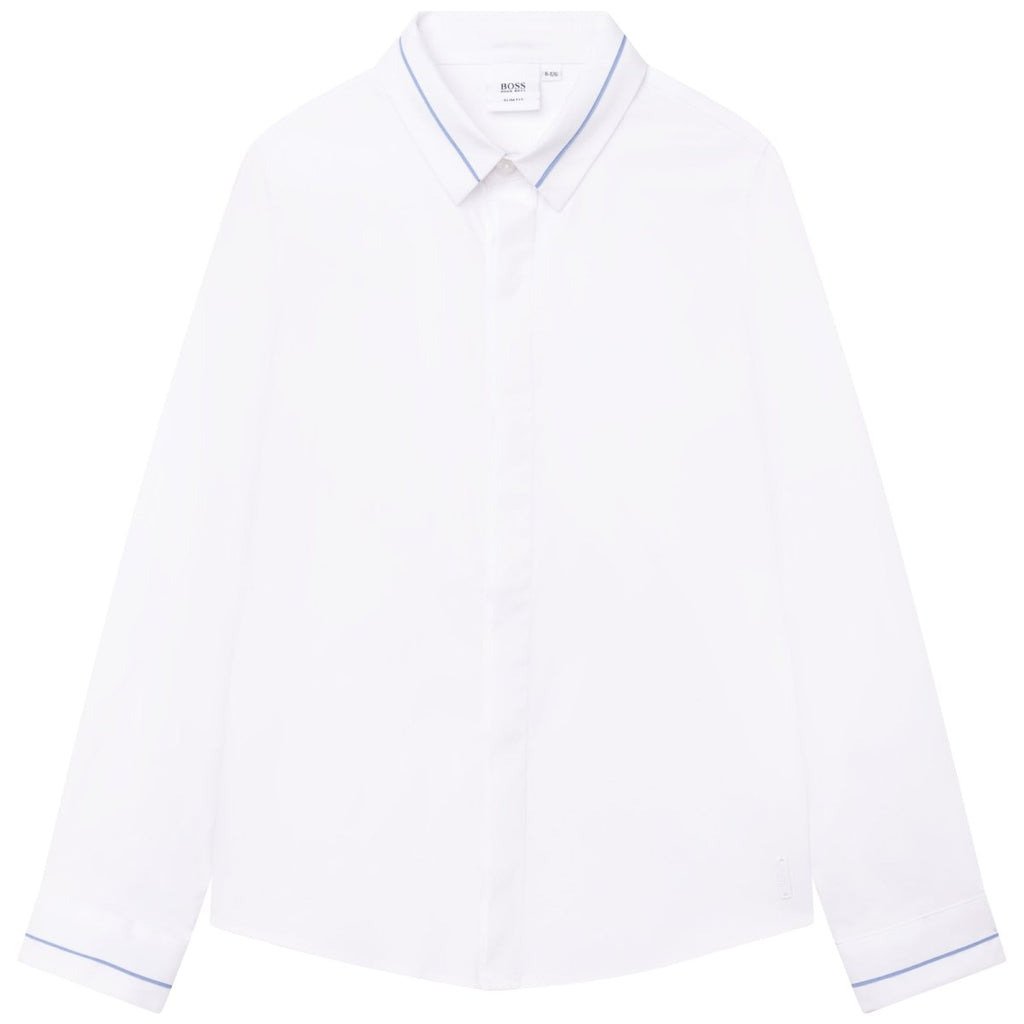 Hugo Boss Boys L/S Dress Shirt _ White J25N65 - 10B - NorthBoys