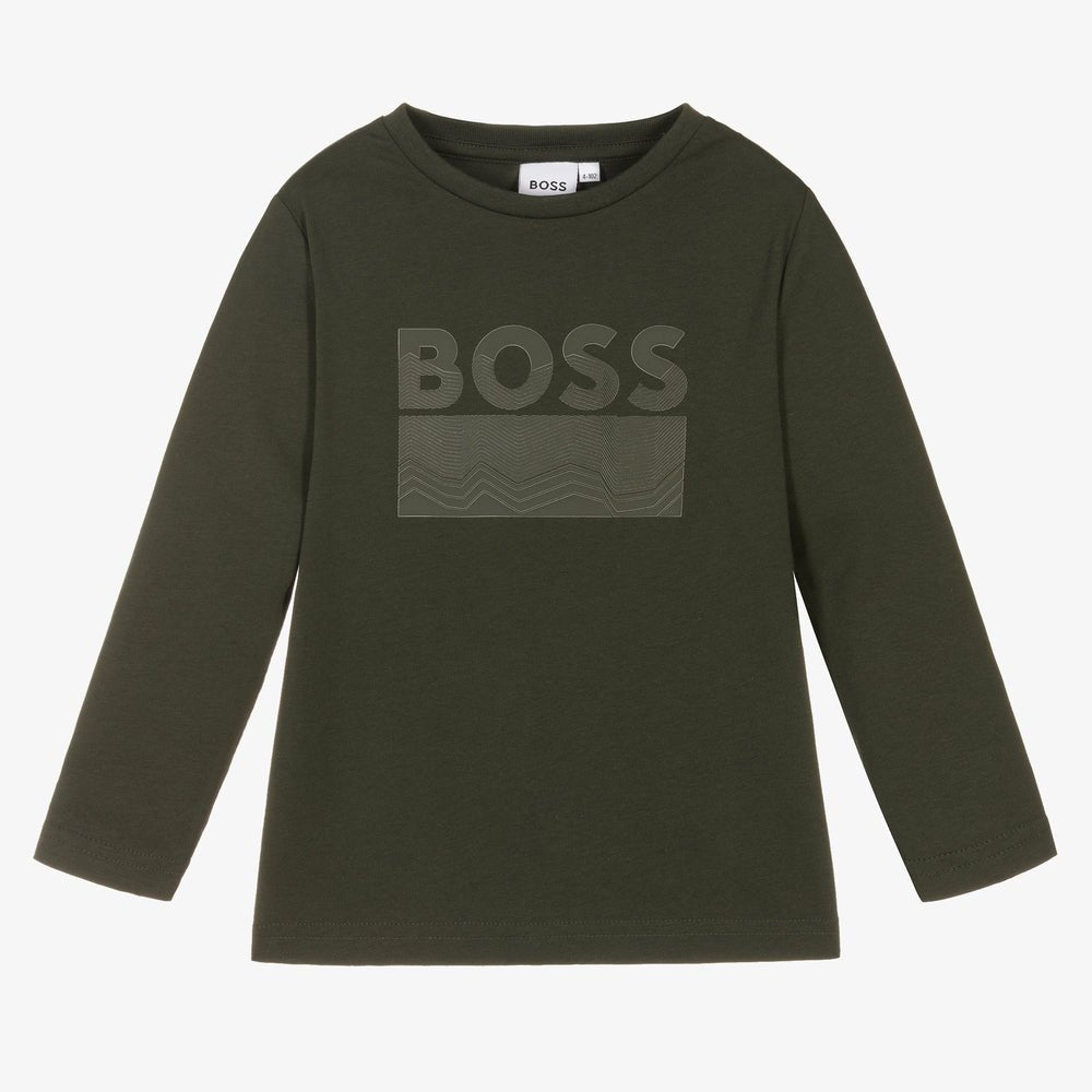Hugo Boss Boys L/S Shirt w/Logo _Black J25M16 - 09B - NorthBoys
