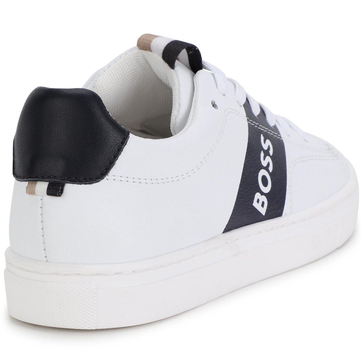 Hugo Boss Boys Leather Sneakers _White J29317 - 10B - NorthBoys