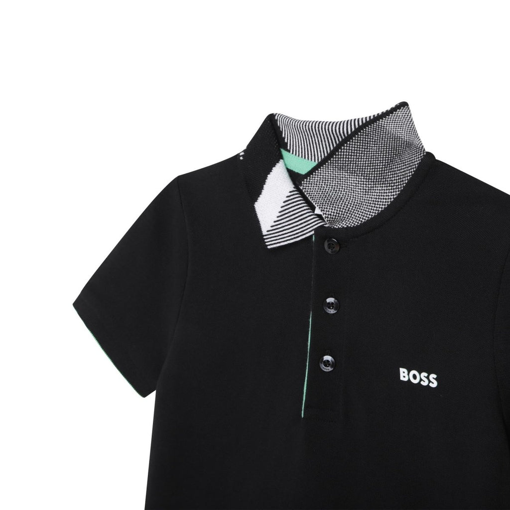 Hugo Boss Boys S/S Polo _ Black J25N58 - 09B - NorthBoys