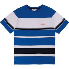 Hugo Boss Boys Short Sleeve Striped T-Shirt J25D83 - NorthBoys