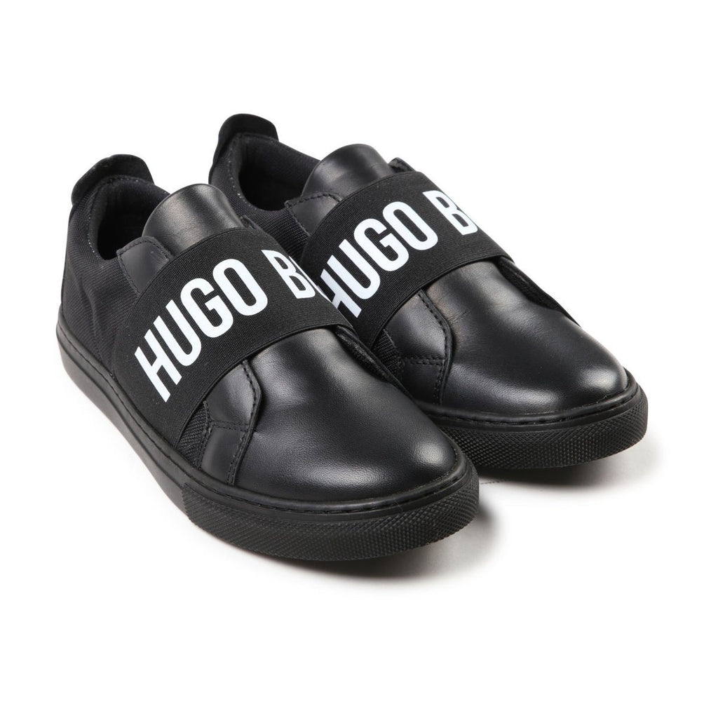 Hugo Boss Boys Sneakers with Black or White Logo J29177 - NorthBoys