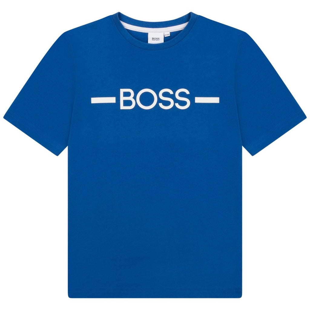 Hugo Boss Boys T-Shirt w/Logo_ Electric Blue J25N29 - 871 - NorthBoys