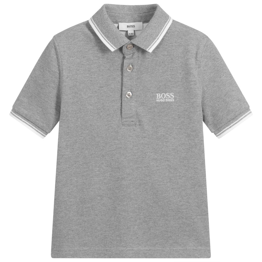 Hugo Boss Boys Turquoise or Grey Short Sleeve Polo J25D57 - NorthBoys