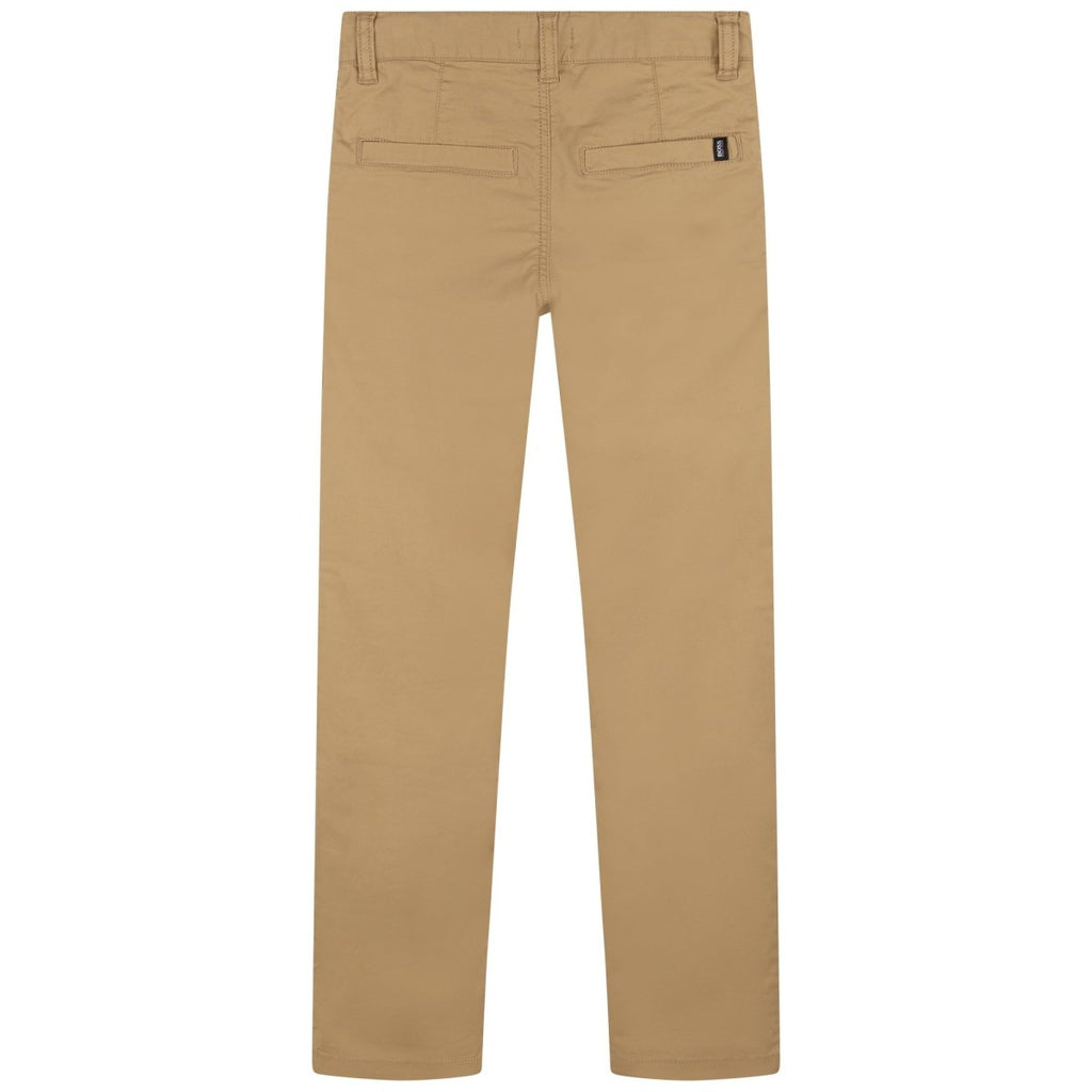 Hugo Boss Boys Twill Pants_ Stone J24763 - 262 - NorthBoys