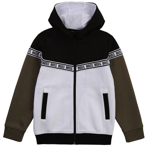 Hugo Boss Boys Zip Up Hoodie Sweatshirt - NorthBoys