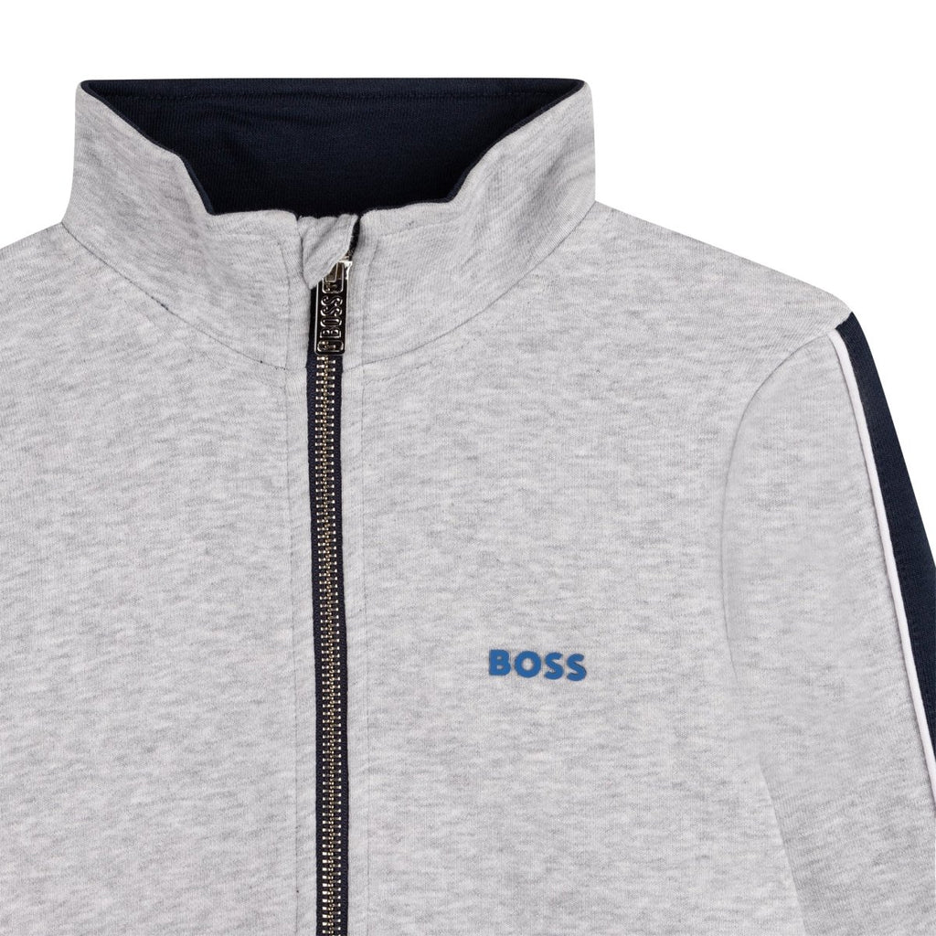 Hugo Boss Boys Zip - Up Track Cardigan _ Grey J25N78 - A32 - NorthBoys